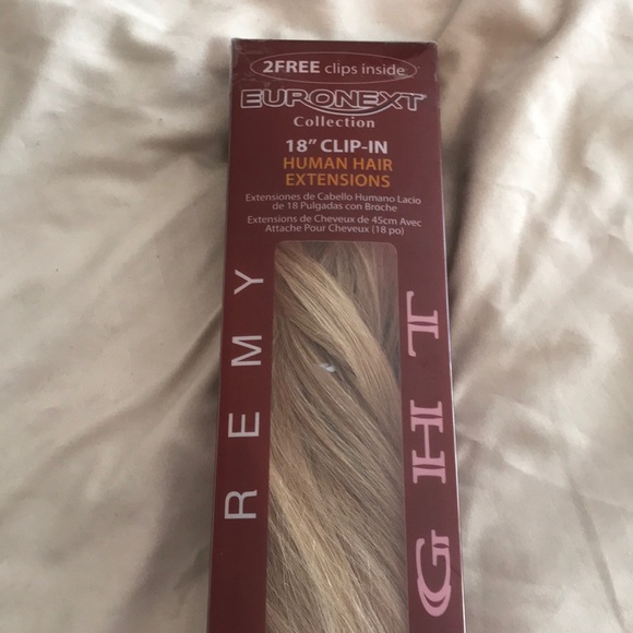 Euronext Other 18 Clipin Human Hair Extensions Blonde Poshmark